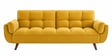 Tarantino 3 Seater upholstered Convertible Sofa Cum Bed In Mustard Colour Tarantino 3 Seater upholstered Convertible Sofa Cum Bed In Mustard Colour