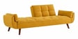 Tarantino 3 Seater upholstered Convertible Sofa Cum Bed In Mustard Colour Tarantino 3 Seater upholstered Convertible Sofa Cum Bed In Mustard Colour