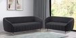 Tasmania Velvet Sofa Set In Space Grey Colour With 3+2 Combination