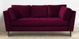 Tassel Fabric 3 Seater Sofa in Mulberry Colour