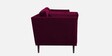 Tassel Fabric 3 Seater Sofa in Mulberry Colour