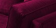 Tassel Fabric 3 Seater Sofa in Mulberry Colour