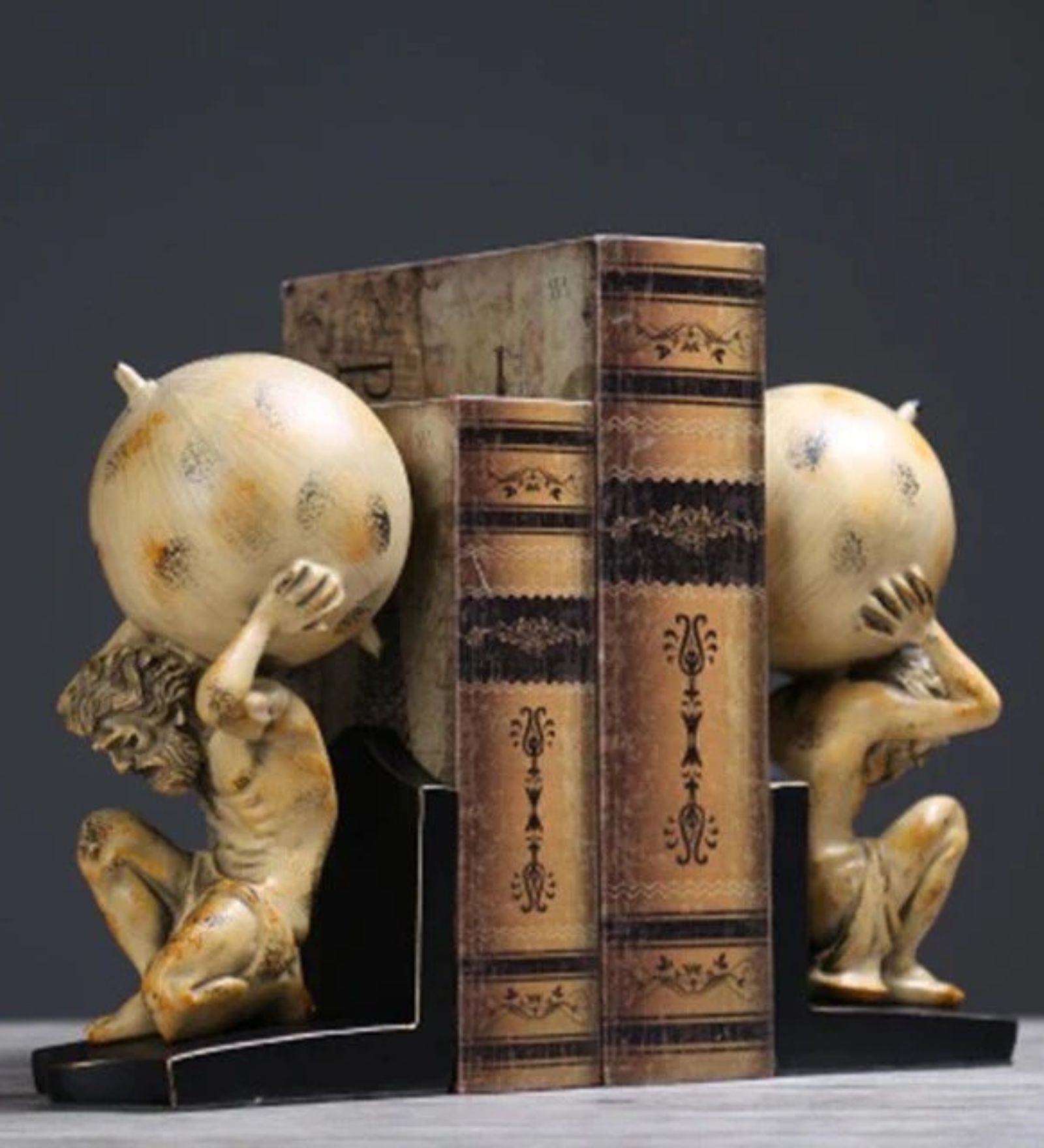 Table Pieces Greek Globe Sphere Bookends