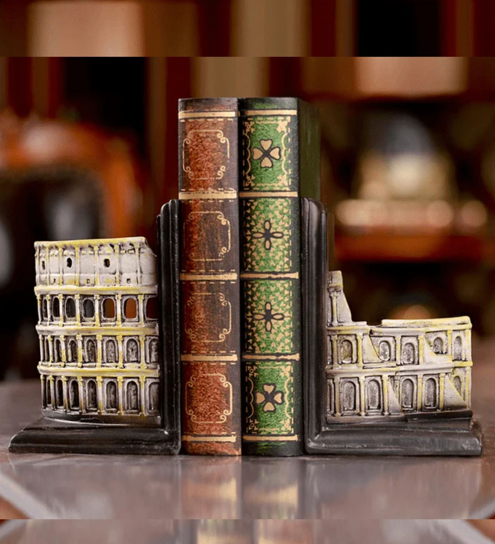 Table Showpieces Roman Colosseum Bookends