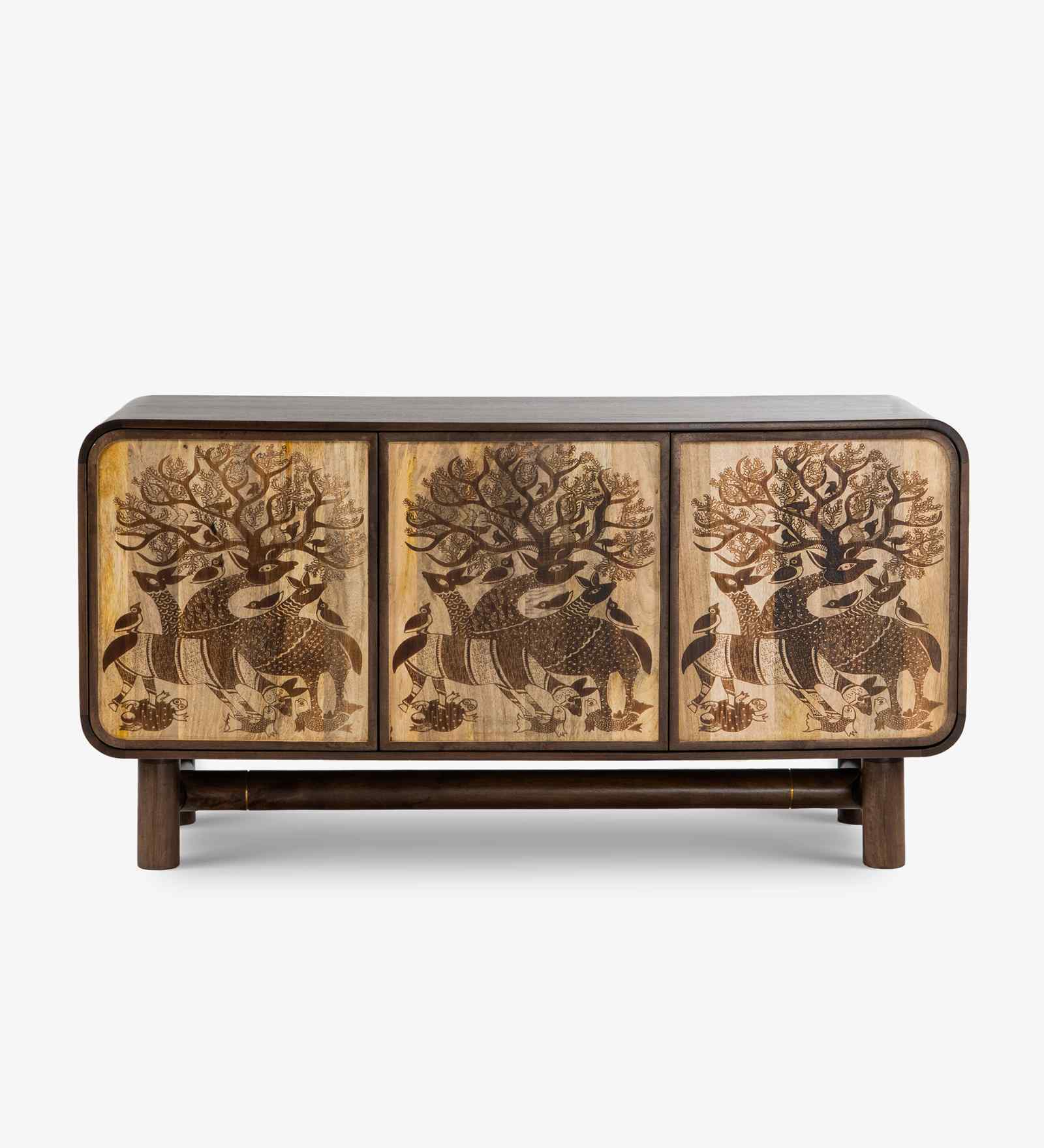 Tajni Sideboard In Barnt Wax Finish