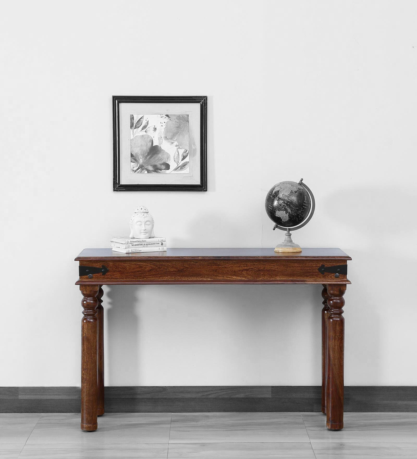 Takhat Sheesham Wood Console Table In Provincial Teak Finish