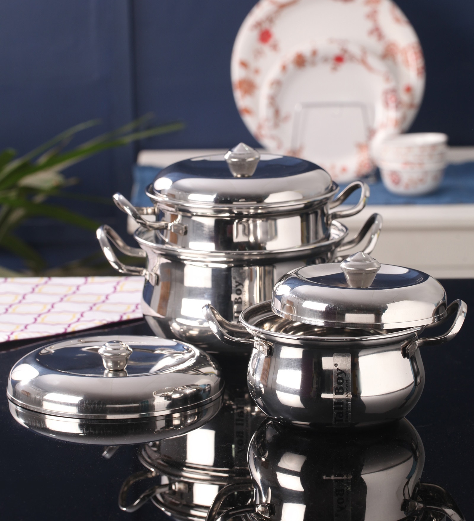 Silver Stainless Steel Cookware