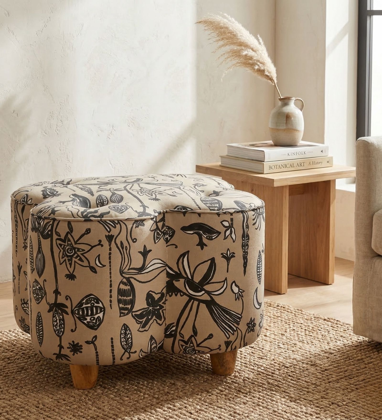 Tamara Solid Wood Seating Stool In Assorted Color