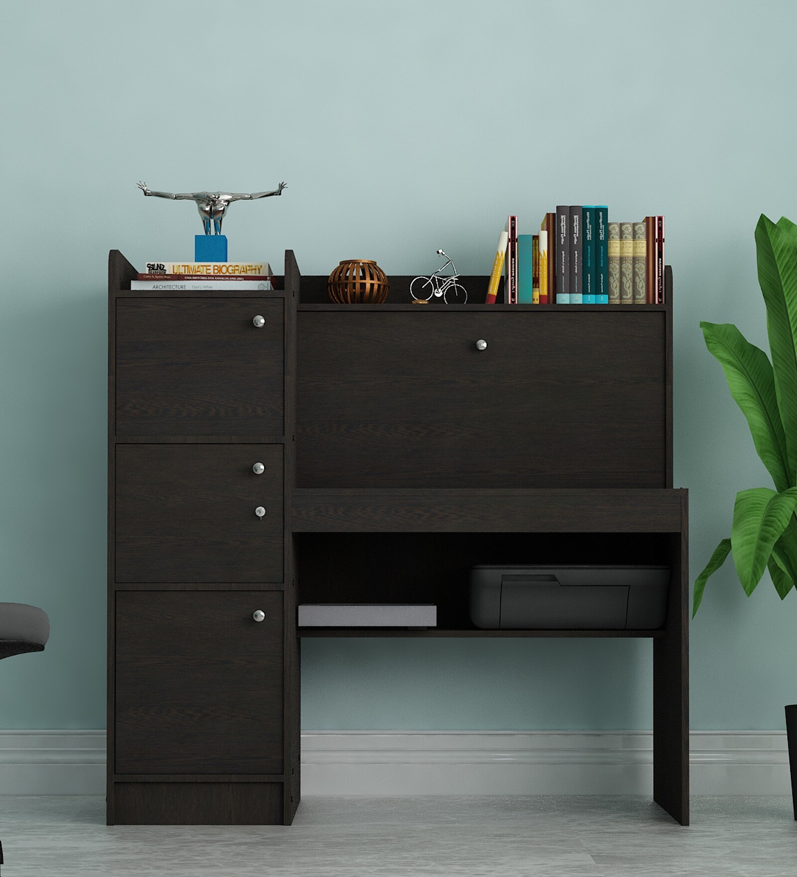 Tamara Hutch Desk in Dark Wenge Finish