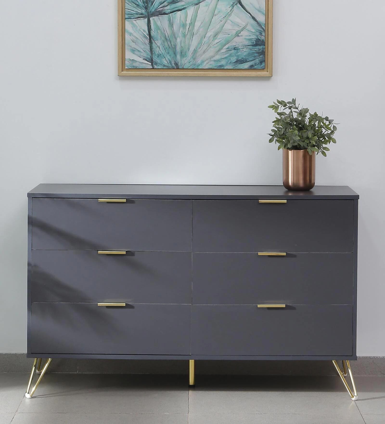 Tamashini Chest Of Drawer in Black Finish