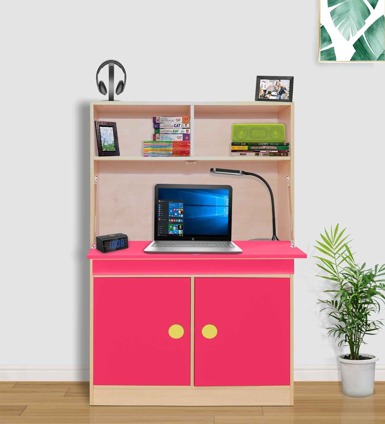 Piero Kids Study Table In Pink Colour