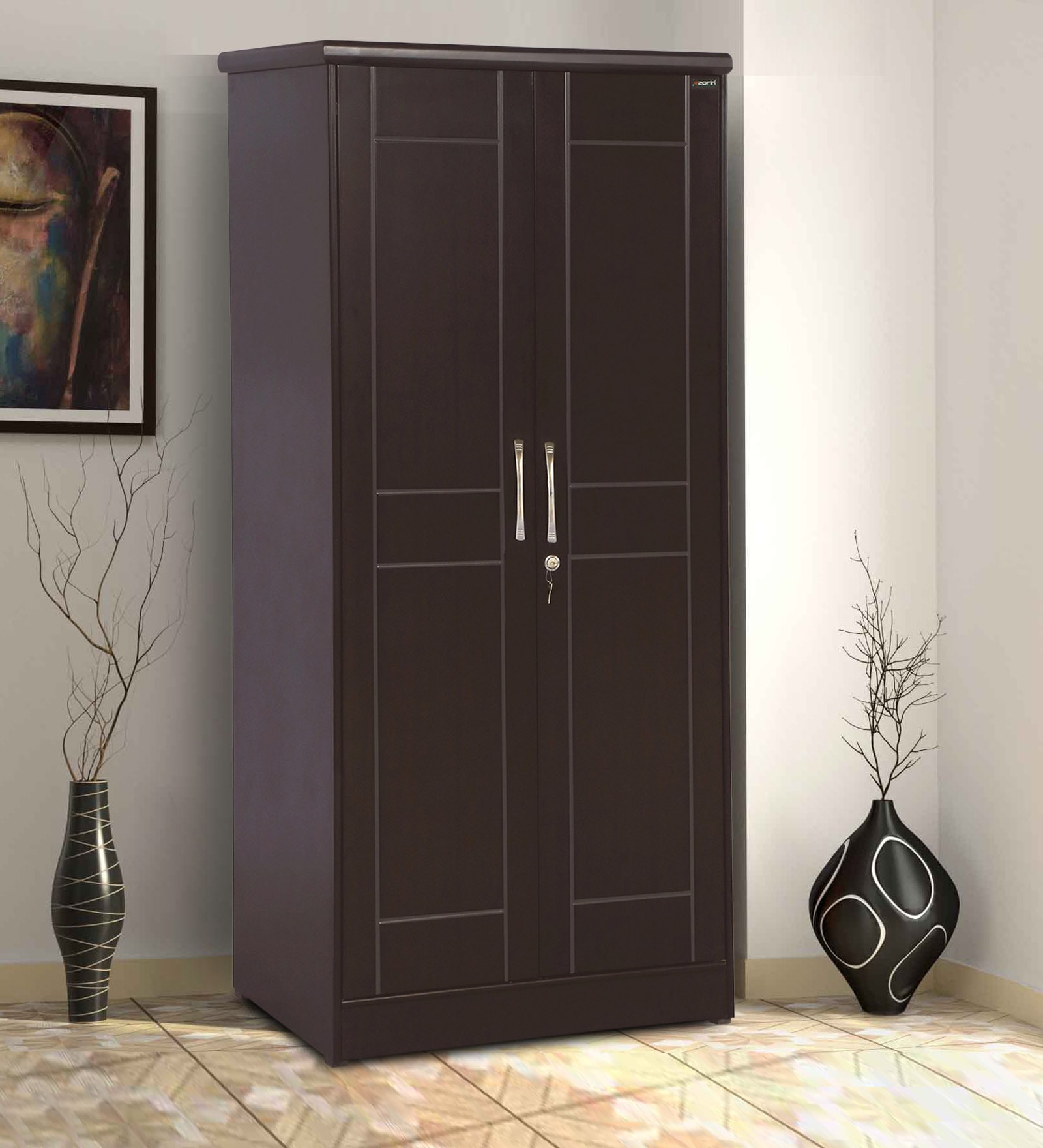 Tanti 2 Door Wardrobe in Dark Brown Colour