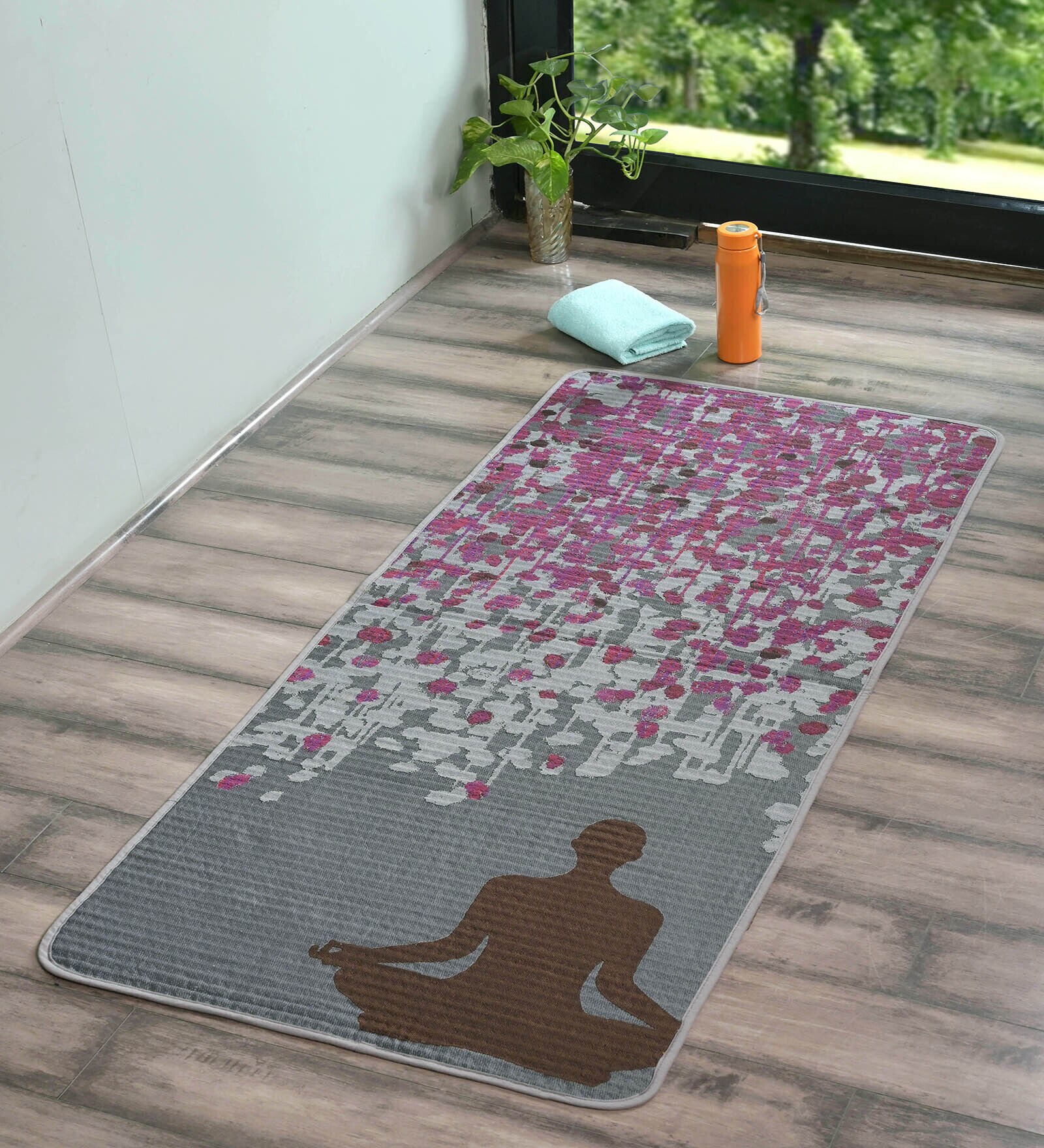 Purple Tapestry Breathe Micro Yoga Mat