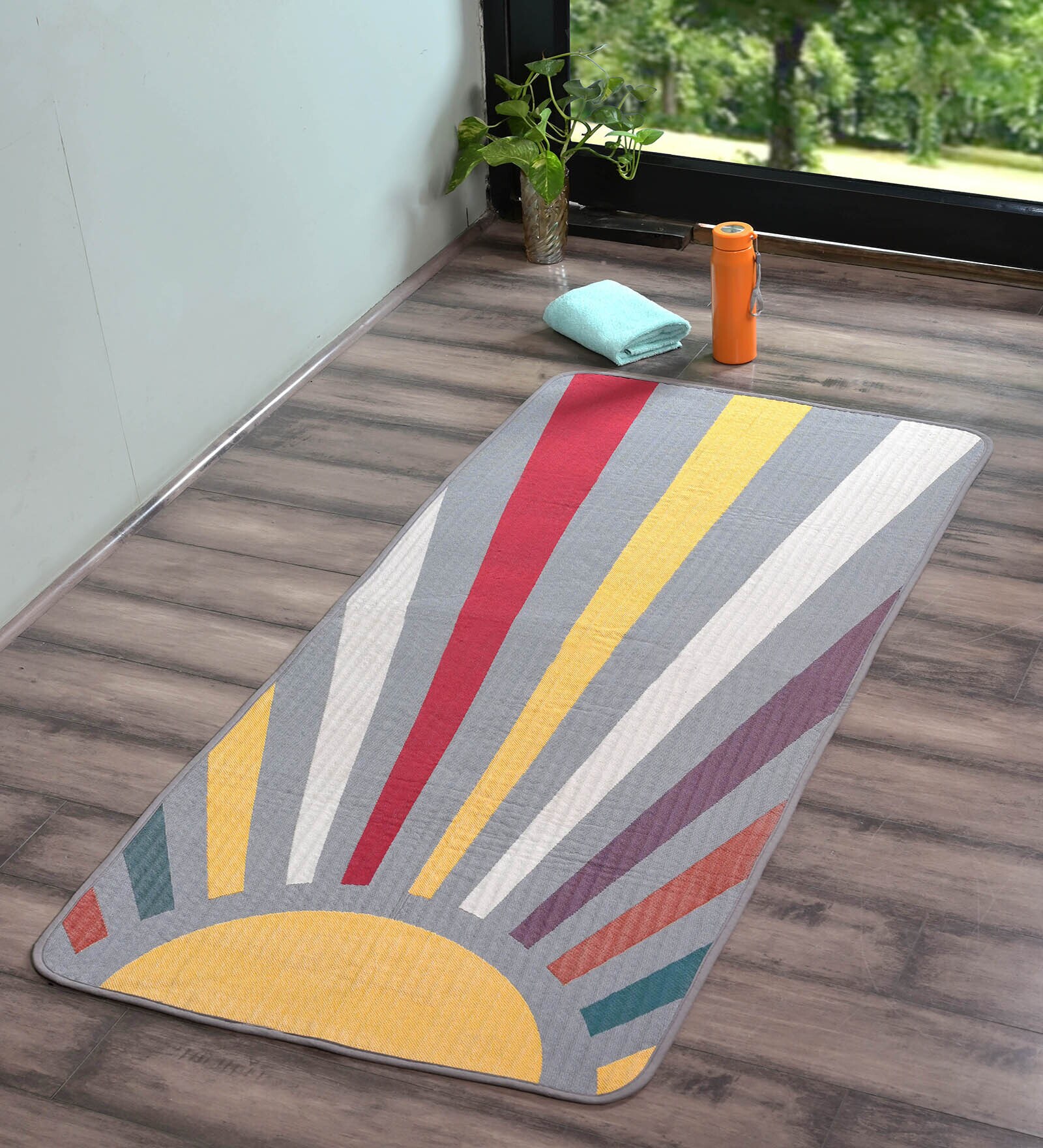 Grey Tapestry Rise Micro Yoga Mat