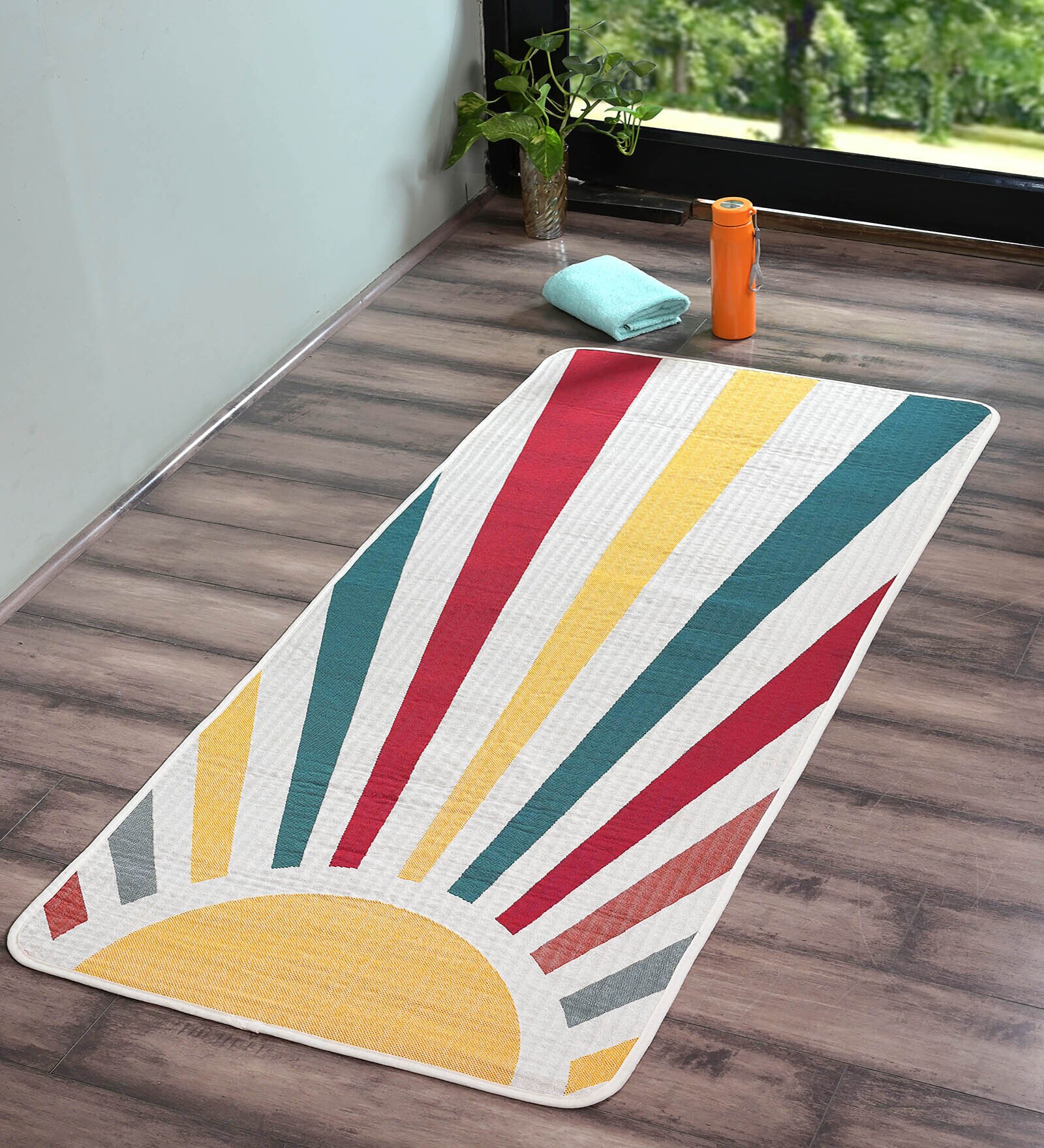 Ivory Tapestry Rise Micro Yoga Mat