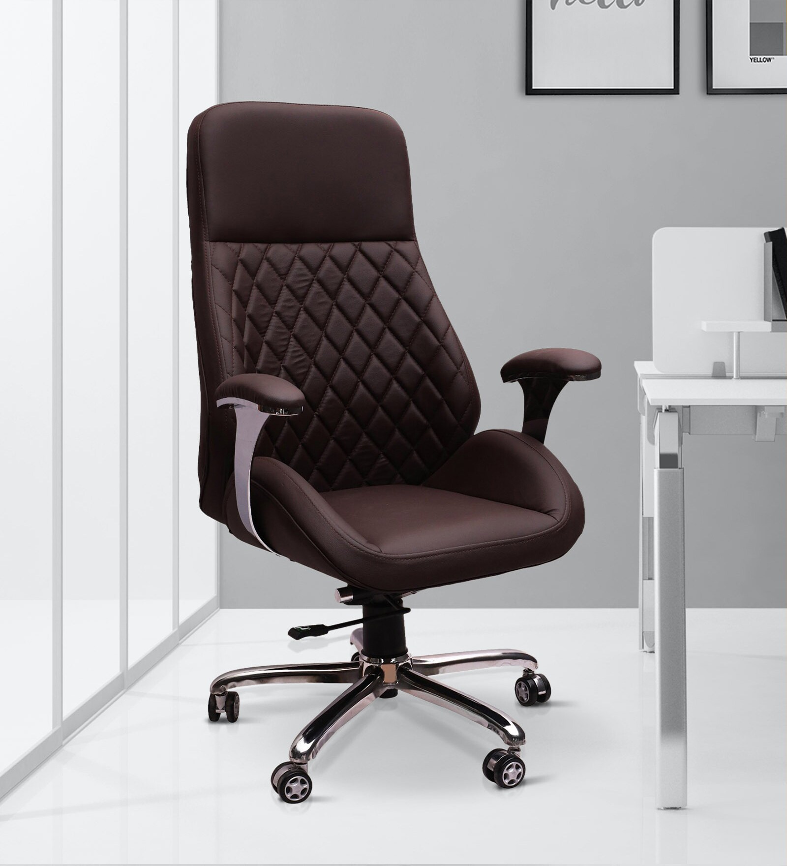 Tasot Executive Chair in Brown Colour