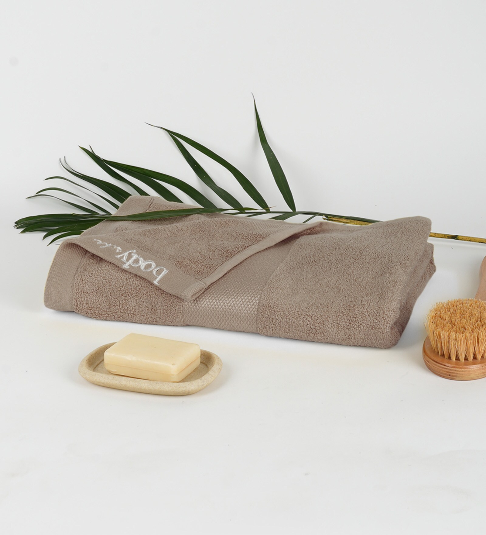 Taupe Cotton and Viscose Solid 550