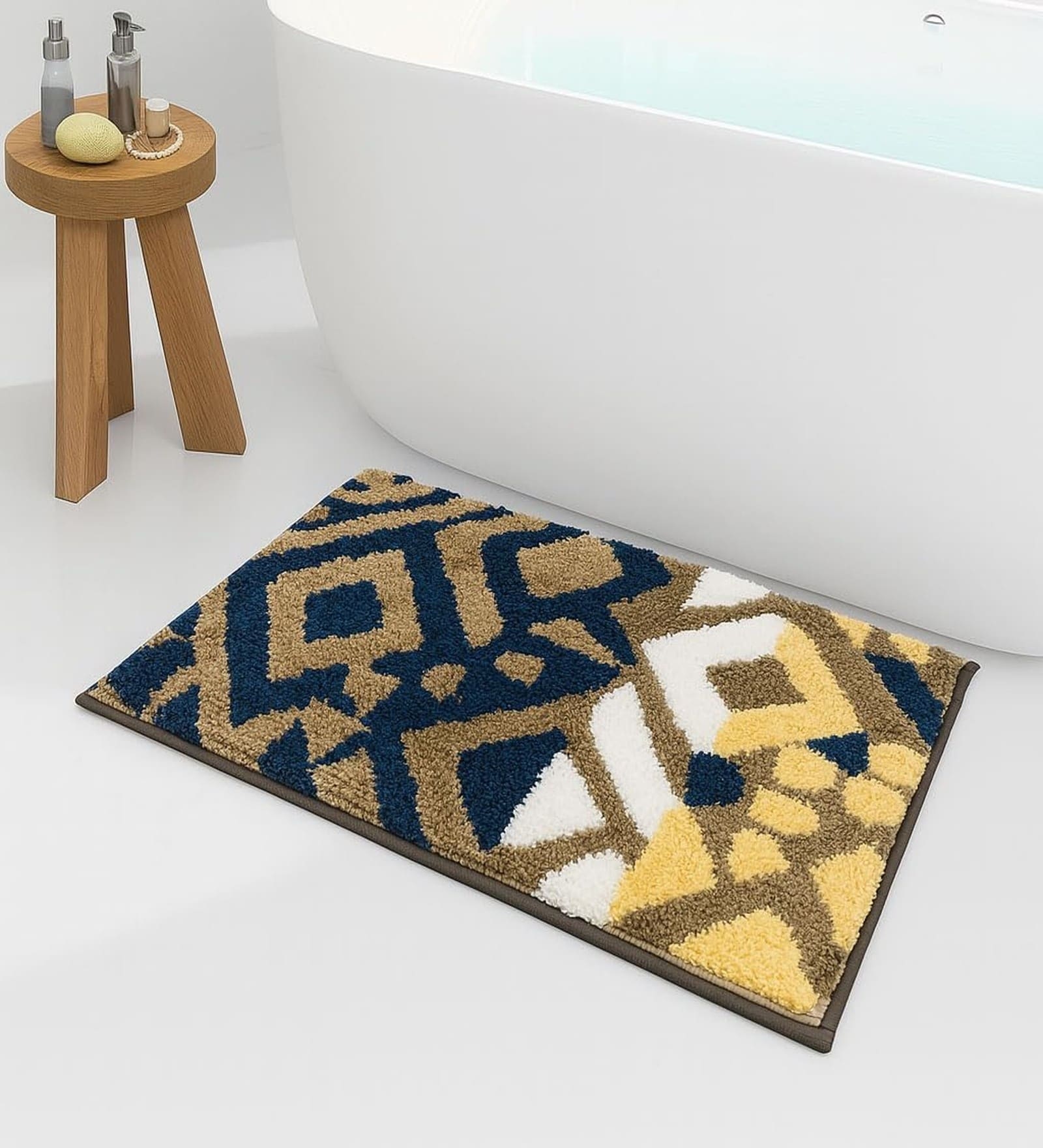 Taupe Microfiber 16x24 Inches Super Soft Bath Mat