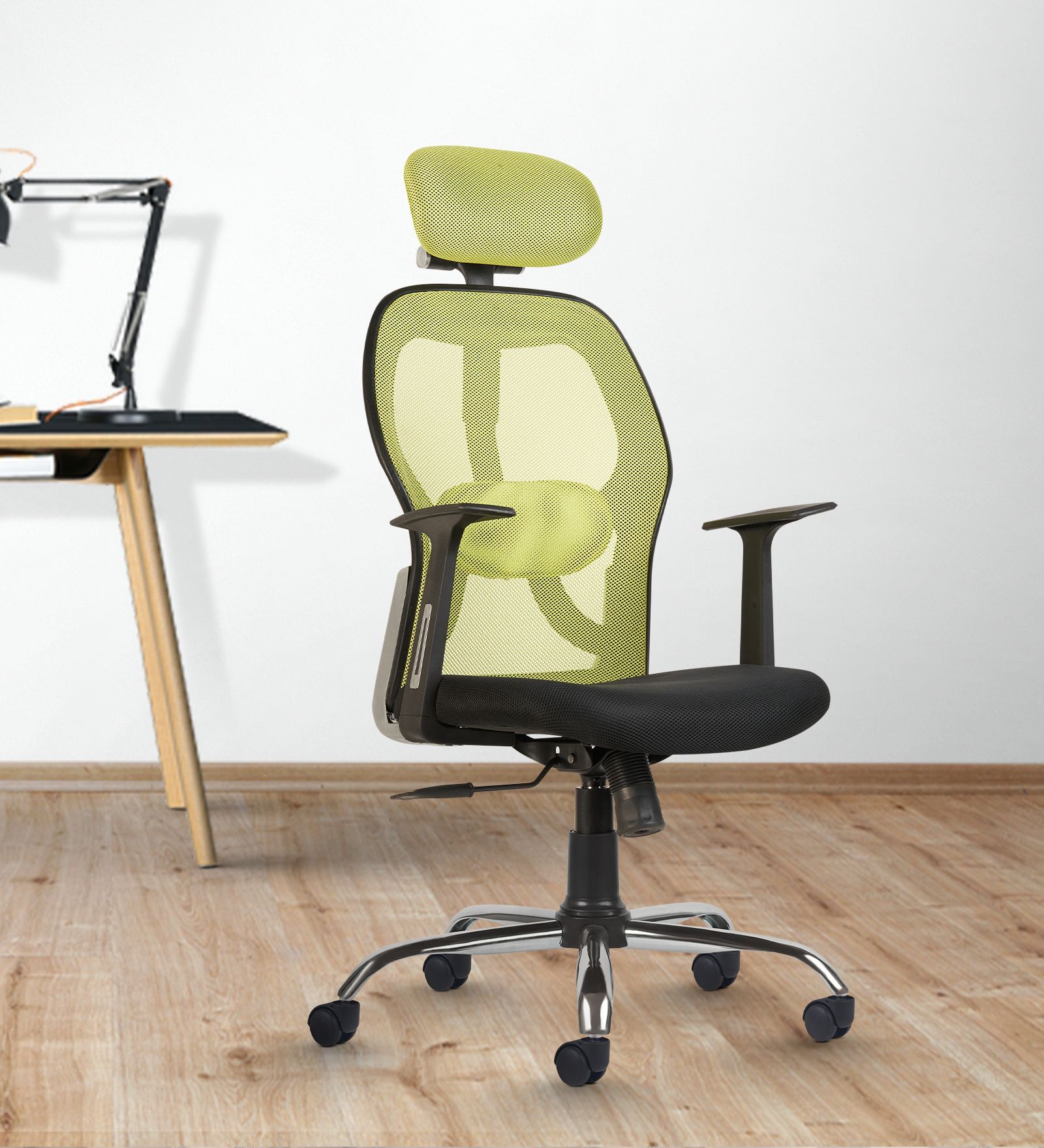 Buy Tauras Lite Breathable MeshHigh Back Ergonomic Chair in Pistachio ...