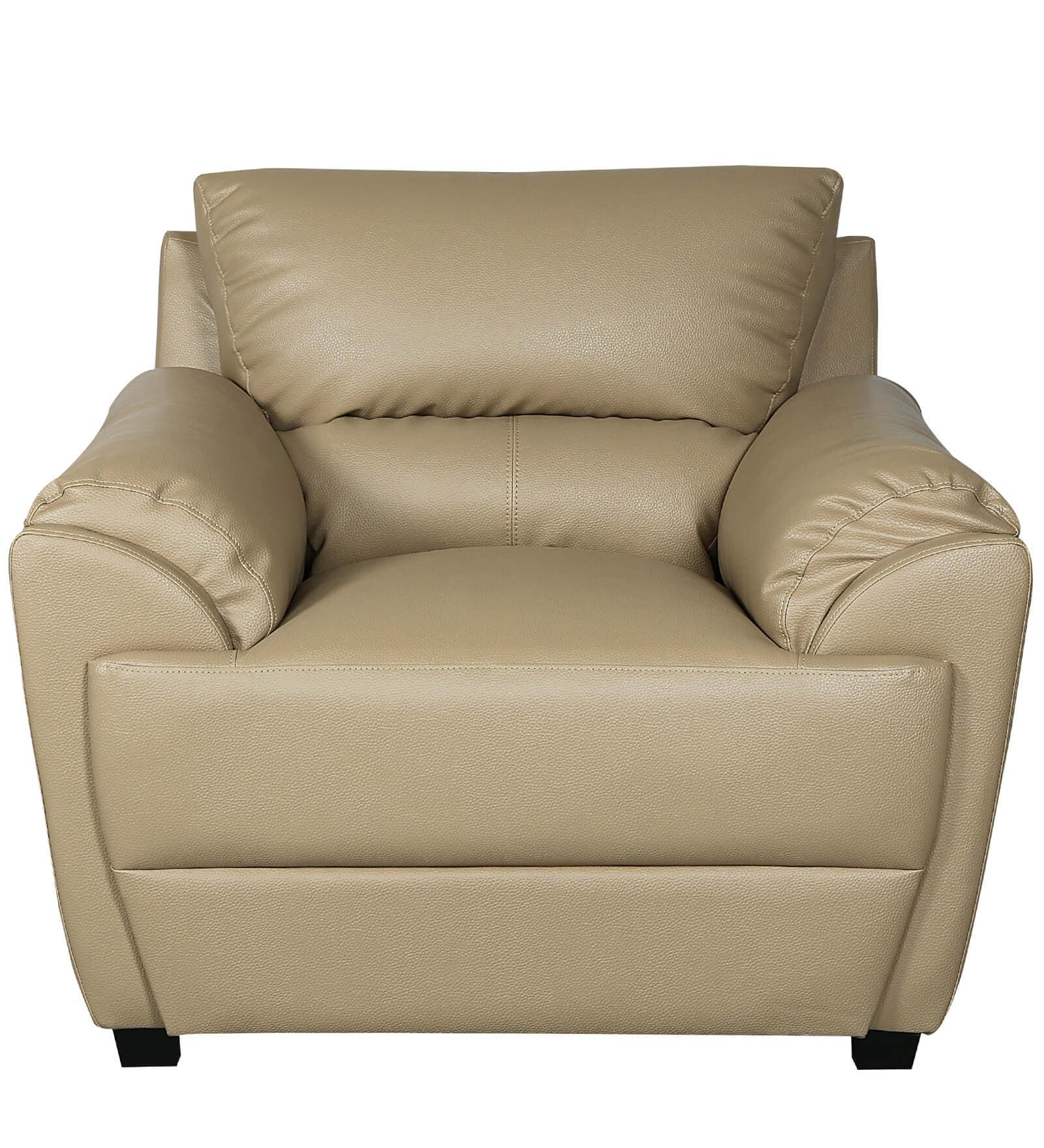 Buy Taylor One Seater Sofa in Butterscotch Colour by HomeTown Online