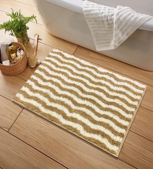 Tabacco Microfiber 15x23 Inches Super Soft Bath Mat