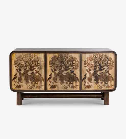 Tajni Sideboard In Barnt Wax Finish