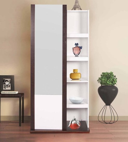 Buy Takako One Door Wardrobe With Open Shelf In White And Light