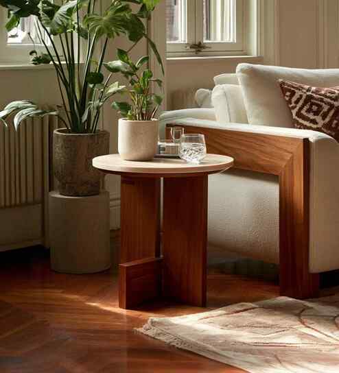 Takumi Marble End Table In Ipiano Finish