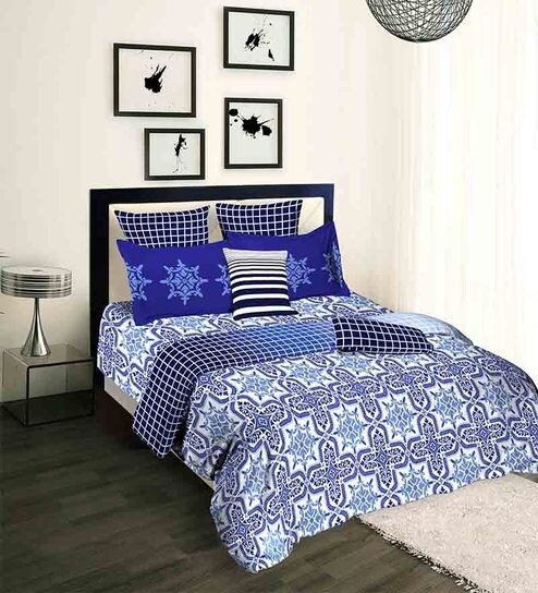 Buy Tangerine Bay Blue Double Duvet Cover Online Abstract