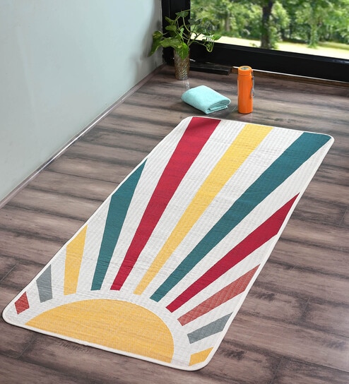 Ivory Tapestry Rise Micro Yoga Mat