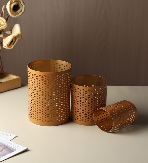 Yellow Tarini Candle Holder