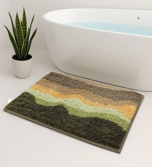 Taupe Microfiber 16x24 Inches Super Soft Bath Mat-image-48