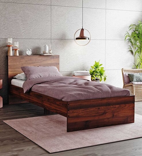 Taurus Single Bed In Columbian Walnut Colour