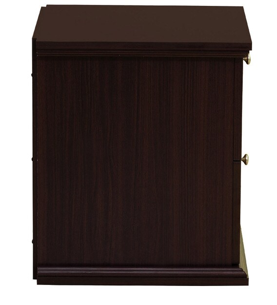 Buy Taro Bed Side Table in Walnut Finish by Mintwud Online Bedside
