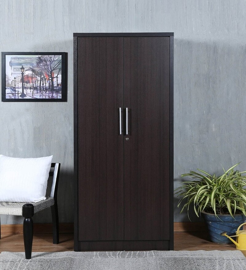 Buy Takeshi 2 Door Wardrobe in Wenge Finish Mintwud by Pepperfry