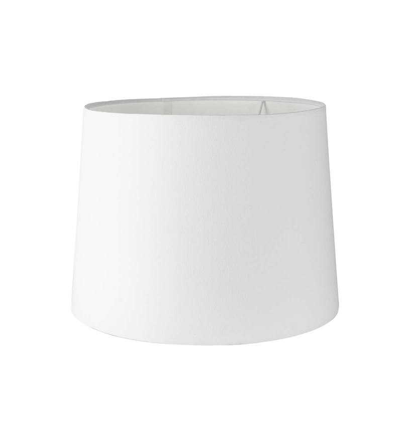 Buy Taper Shape White Cotton Lamp Shade By Casacraft Online Lampshades Lamps Lamps Lighting Pepperfry Product