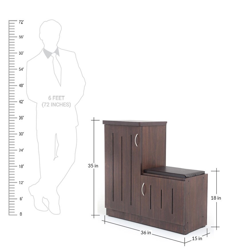 Buy Tazal Two Door L Shape Shoe with Seat by Looking Good