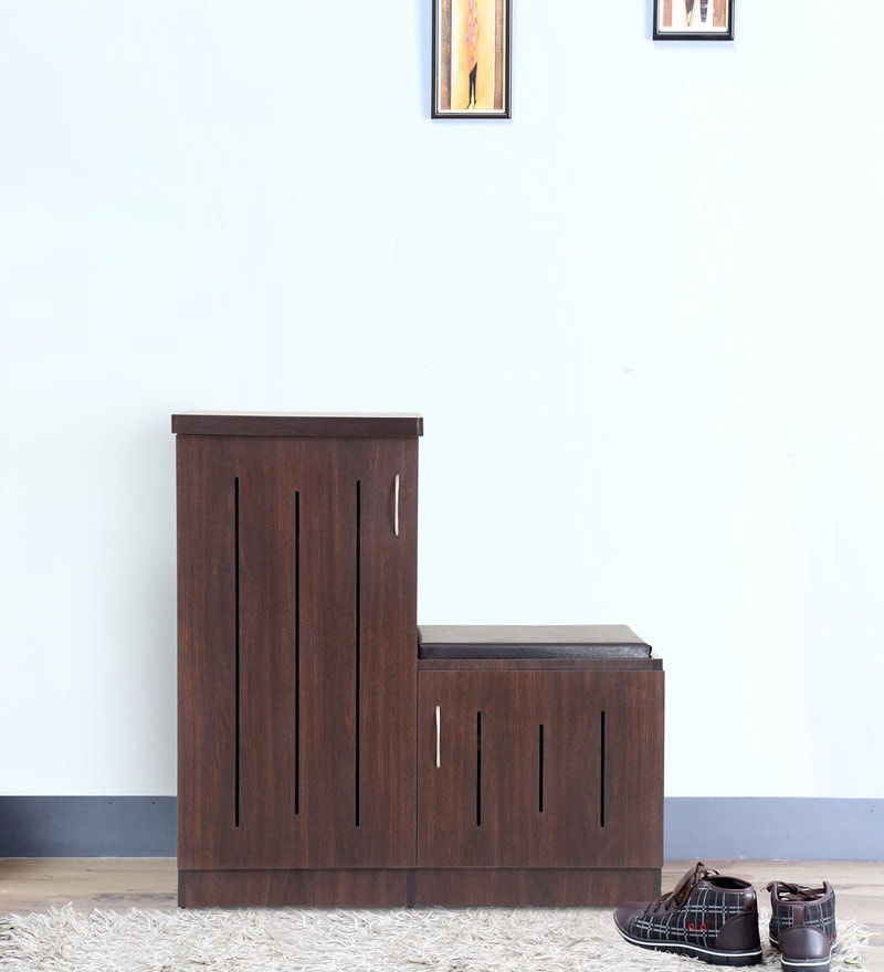 l shaped shoe rack with seat