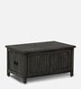 Yepes Solid Wood Linen Trunk in Grey Finish