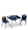 Planet Solid Wood Kids Activity Table in Blue Colour with Chair