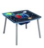 Planet Solid Wood Kids Activity Table in Blue Colour with Chair