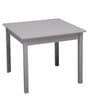 Rain Cloud Solid Wood Kids Activity Table in Grey Colour with Chair