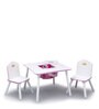 Royal Solid Wood Kids Activity Table in White & Pink Colour with Chair