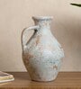 (1Pc) Sea Green & Brown Terracotta Flower Pot For Living Room Decor