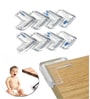 4 Pcs Table Edge Protectors Silicone Flexible Transparent Soft Table Corner Guards