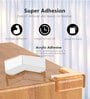 4 Pcs Table Edge Protectors Silicone Flexible Transparent Soft Table Corner Guards