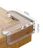 4 Pcs Table Edge Protectors Silicone Flexible Transparent Soft Table Corner Guards