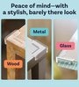 4 Pcs Table Edge Protectors Silicone Flexible Transparent Soft Table Corner Guards