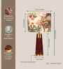 Table Lamp Rio Collection 19.5" Mango Wood Lamps Shade, With Jungle Tales Shadefor Home Decoration