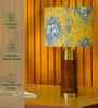 Table Lamp Rio Collection 19.5" Mango Wood Lamps With Shade For Home Decoration